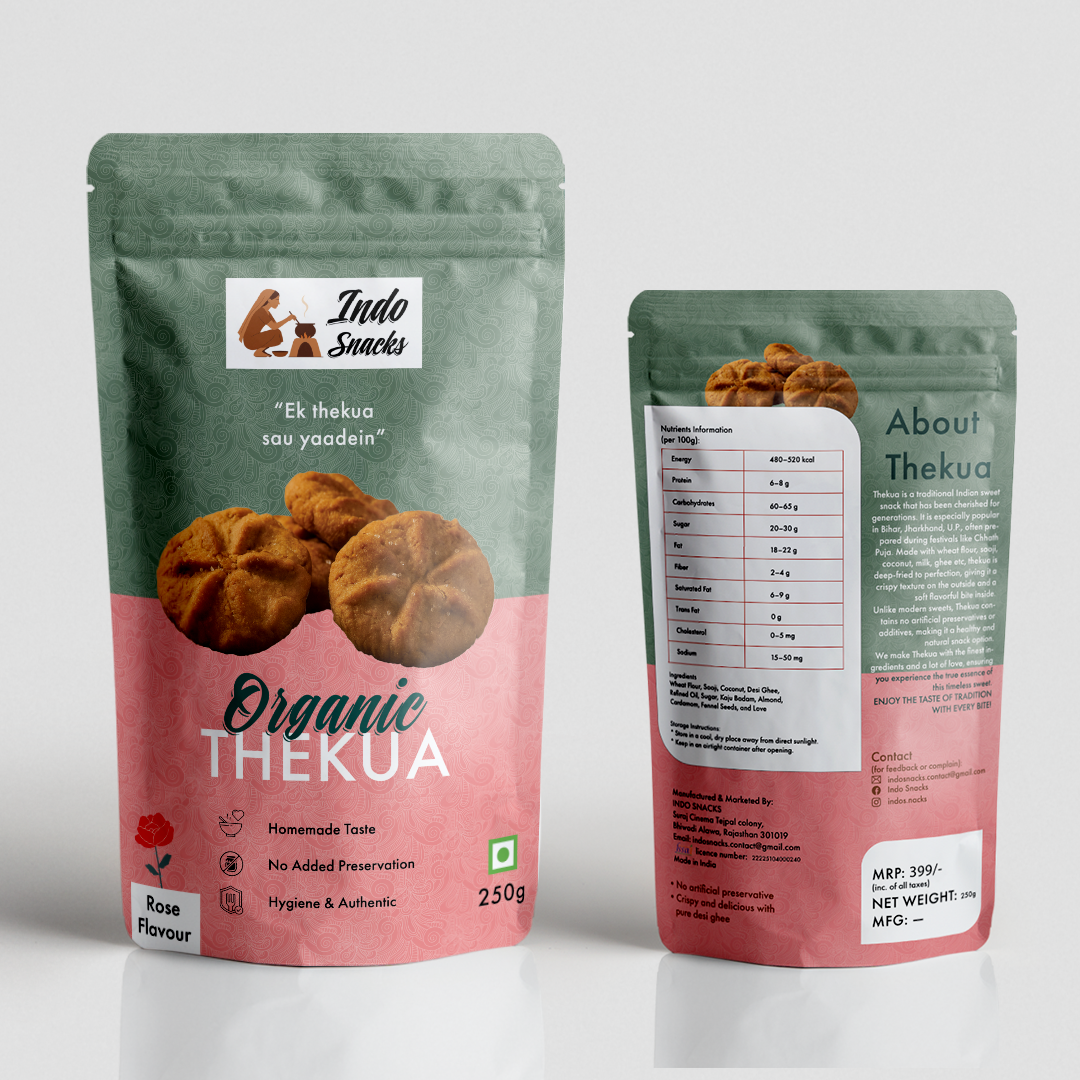 Traditional Thekua - Rose Flavour 250g