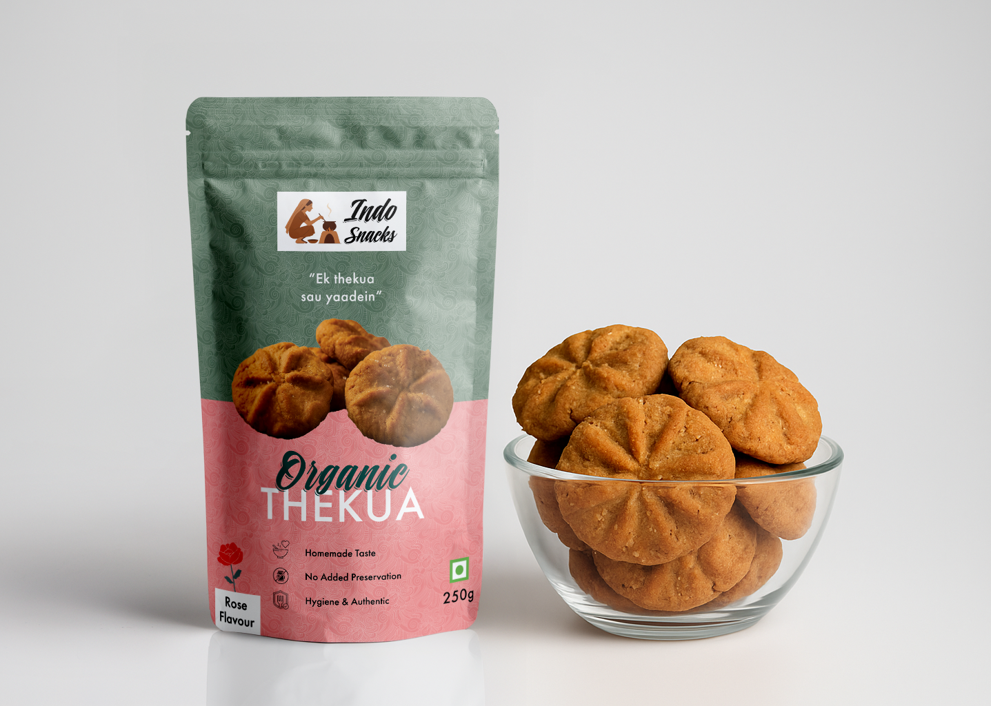 Traditional Thekua - Rose Flavour 250g